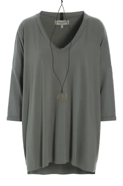 OVERSIZED BLUSE V-AUSSCHNITT