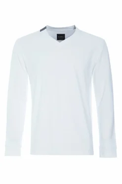 T-SHIRT V-AUSSCHNITT LANGARM