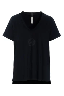 V-NECK TEE FLOWER